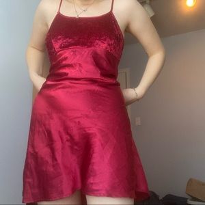 Vintage Velvet Slip Dress